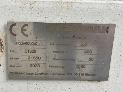 Zdjęcie przedmiotu: Ploter frezujący CORMAK C1325 