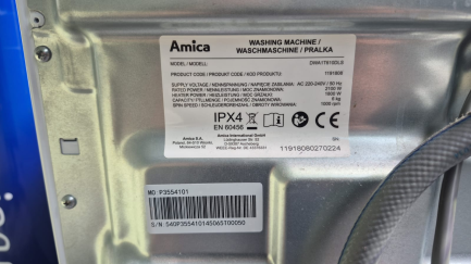 Zdjęcie przedmiotu: Пральна машина AMICA DWA1T610DLS 6 кг 1000 об/хв SteamPowerPro