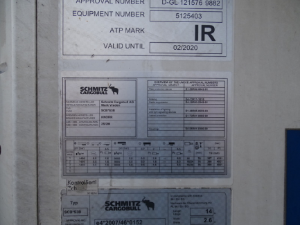 Zdjęcie przedmiotu: SCHMITZ CARGOBULL SCB*S3B Refrigerator