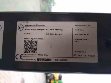 Zdjęcie przedmiotu: KRAMER 5085T / 353 telehandler