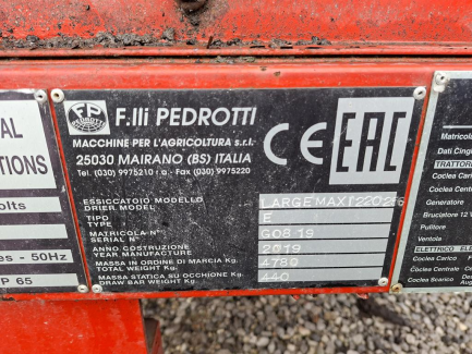 Zdjęcie przedmiotu: Suszarnia mobilna do ziarna PEDROTTI LARGE MAXI 220-250