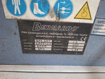 Zdjęcie przedmiotu: Механічний роликовий трубогиб BERNARDO BPK 50F 06-1197