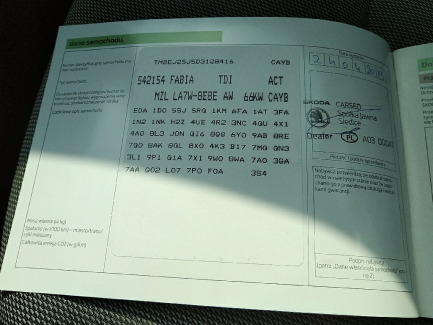 Zdjęcie przedmiotu: Skoda Fabia 1.6 TDI DPF Active Plus