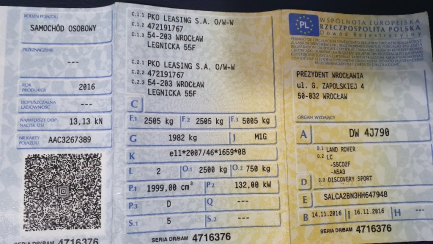 Zdjęcie przedmiotu: LAND ROVER Discovery Sport Combi