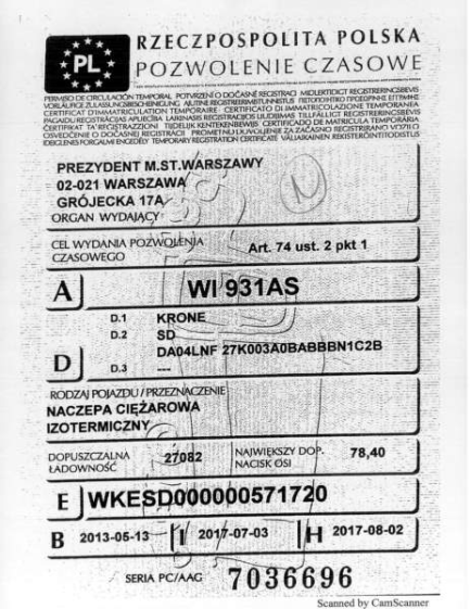 Zdjęcie przedmiotu: KRONE SD Chłodnia