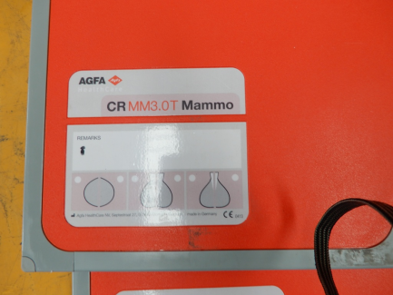 Zdjęcie przedmiotu: Image plate scanner system Agfa CR30Xm serial number 2860 + 2 monitors for reading X-ray cassettes