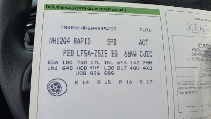 Zdjęcie przedmiotu: Skoda Rapid Spaceback 1.2 TSI Active