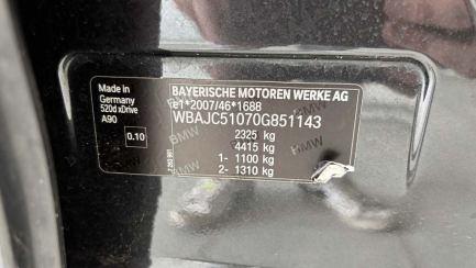 Zdjęcie przedmiotu: BMW 520xDrive Steptronic Oświadczenie o utracie DR