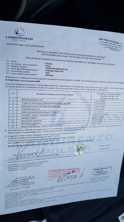 Zdjęcie przedmiotu: Toyota Aygo 1.0 VVT-i X + LPG