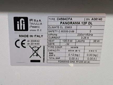 Zdjęcie przedmiotu: Холодильна вітрина для морозива IFI S.p.A. TAVULLIA PANORAMA 12F DL