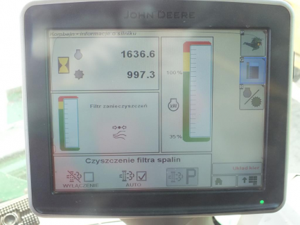 Zdjęcie przedmiotu: JOHN DEERE S690 S600 harvester + header JOHN DEERE model 635R with a header carriage