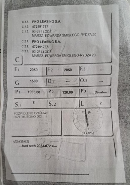 Zdjęcie przedmiotu: BMW 320D Oświadczenie o utracie DR