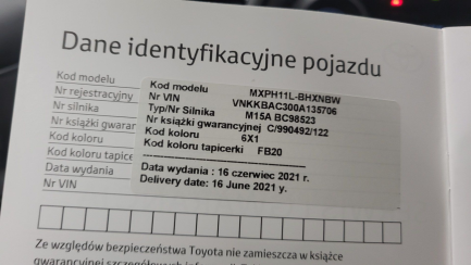 Zdjęcie przedmiotu: Toyota Yaris Hybrid 1.5 Comfort