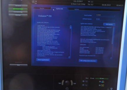 Zdjęcie przedmiotu: Ultrasound apparatus GE Healthcare Austria GmbH & Co OG Voluson E8