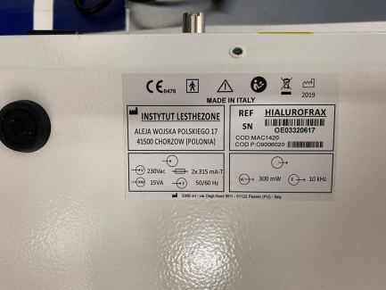 Zdjęcie przedmiotu: Urządzenie kosmetyczne - laser diodowy LestheZone Hialurofrax