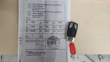 Zdjęcie przedmiotu: Audi SQ7 4.0 TDI Quattro Tiptr. Oświadczenie o utracie DR