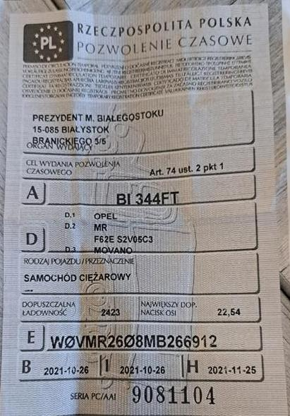 Zdjęcie przedmiotu: Opel Movano 2.3 CDTI E6d 3.5t L4H2 SW RWD