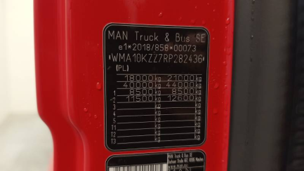 Zdjęcie przedmiotu: MAN TGX E6e 18.0t