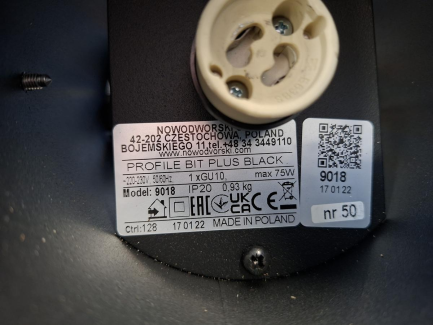 Zdjęcie przedmiotu: Nowodworski PROFILE rail lighting system