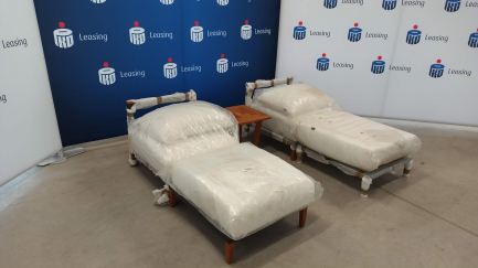 Zdjęcie przedmiotu: Садові меблі WIGO - Pouf Havana H01000 (70x84x43) RAL7021 - 2 шт. + Стіл 50 Havana (50x50x43) + Диван Havana H1000 (70x84x64) RAL7021 - 2 шт.