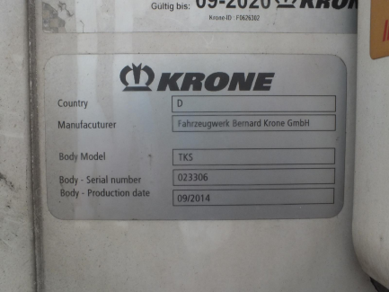 Zdjęcie przedmiotu: KRONE SD refrigerator semitrailer