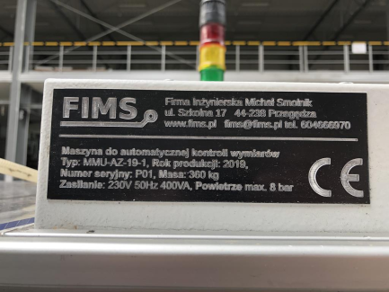 Zdjęcie przedmiotu: Machine for automatic dimensional control FIMS MMU-AZ-19-1