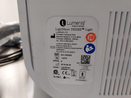 Zdjęcie przedmiotu: LUMENIS LightSheer Desire Light diode laser