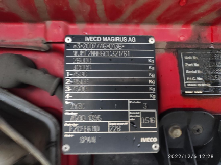Zdjęcie przedmiotu: Iveco STRALIS E6 26.0t