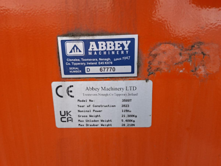 Zdjęcie przedmiotu: ABBEY 3500T slurry tanker