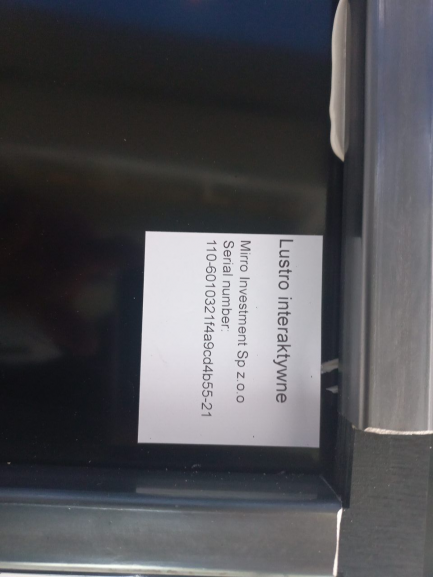 Zdjęcie przedmiotu: Mirror Investment eMirror interactive mirror