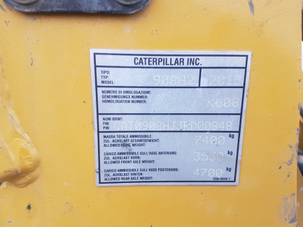 Zdjęcie przedmiotu: Ładowarka kołowa CATERPILLAR 908H2