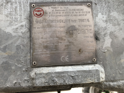 Zdjęcie przedmiotu: Slurry tanker Pomot T507