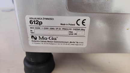 Zdjęcie przedmiotu: Krajalnica do wędlin, średnica noża 300 mm | MA-GA, 612P