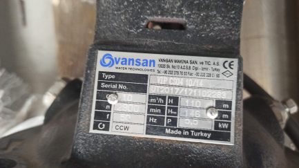 Zdjęcie przedmiotu: Pionowa pompa wielostopniowa Vansan VIP CS04 10/14 5,5kW/400V