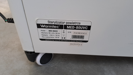 Zdjęcie przedmiotu: Повітряний стерилізатор Warmtec MED-80UVC