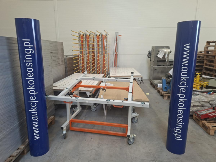 Wyposażenie stolarni (wózki i stoły transportowe) firmy CRAFTDREW