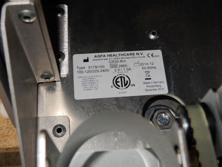 Zdjęcie przedmiotu: Image plate scanner system Agfa CR30Xm serial number 2860 + 2 monitors for reading X-ray cassettes