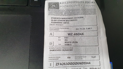 Zdjęcie przedmiotu: Fiat Doblo Delivery van