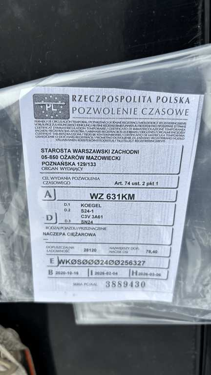 Zdjęcie przedmiotu: KOEGEL SN 24 Mega CO24P90/910/13.95 35.0t