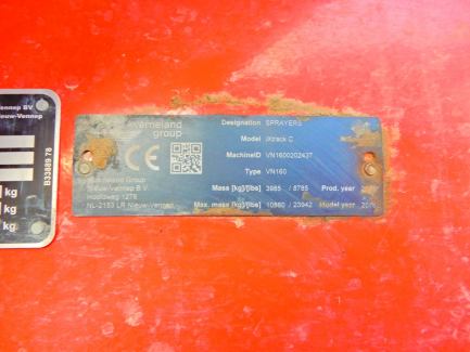 Zdjęcie przedmiotu: KVERNELAND GROUP IXTRACK C60 trailed sprayer