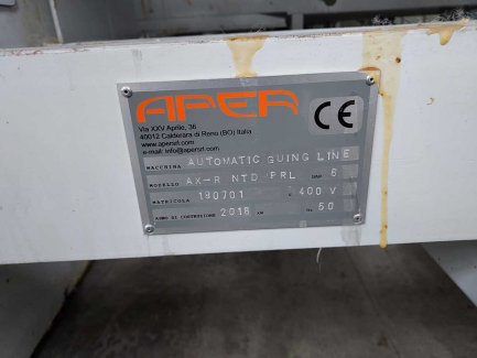 Zdjęcie przedmiotu: Line for gluing mattresses D&D System / DUEEFE-APER / BELLUSSI -AX-R + AX-L / NT / AXPRL