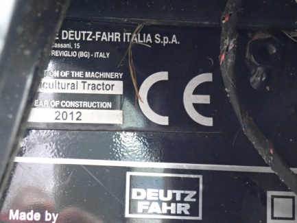 Zdjęcie przedmiotu: DEUTZ-FAHR agricultural tractor...