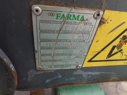 Zdjęcie przedmiotu: Forest trailer with crane FARMA T6 FARMA T6 C4.2 G2