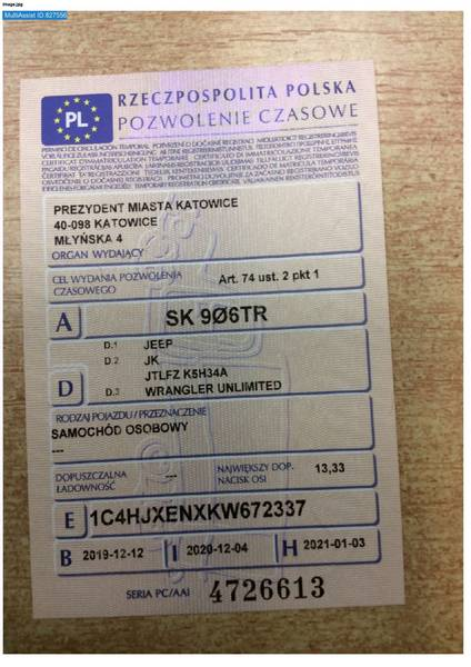 Zdjęcie przedmiotu: Jeep Wrangler Sahara Aut. Unlimited JL E6d Oświadczenie o utracie DR