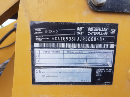 Zdjęcie przedmiotu: Ładowarka kołowa CATERPILLAR 908H2