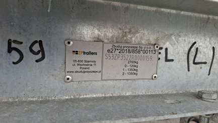 Zdjęcie przedmiotu: Przyczepa gastronomiczna ZP352 TRAILERS