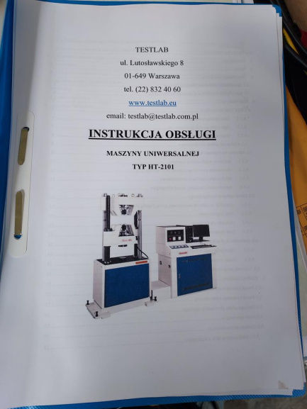 Zdjęcie przedmiotu: HUNG TA HT2101 stationary testing machine
