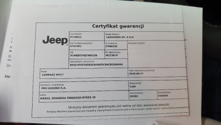 Zdjęcie przedmiotu: Jeep Compass Combi