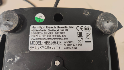 Zdjęcie przedmiotu: Blender HAMILTON BEACH HBB 255 RIO