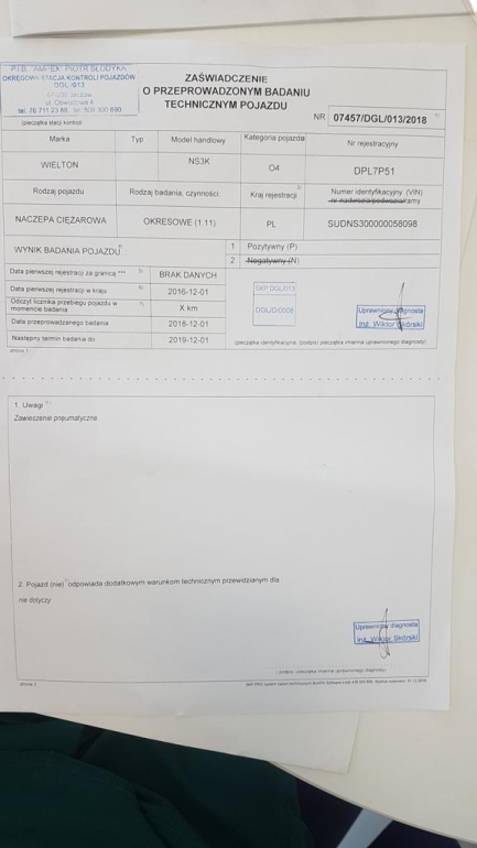 Zdjęcie przedmiotu: Wielton NS-3 curtain semi-trailer